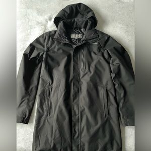 Eddie Bauer Mainstay 2.0 Insulated Trench Coat - Black, Medium Tall